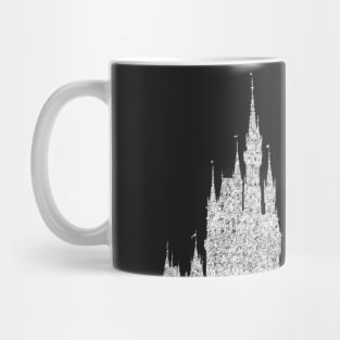 Distressed Magic Castle Silhouette Mug